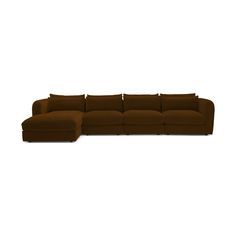 Lengthen your lounging with this sectional wide enough to let the whole family get cozy together, all in modern, low slung style. Brown Mid Century Modern Modular Grand Chaise Sofa Sectional - Faithful Mocha - Left Sofa Sectional, Chaise Sectional, Chaise Sofa, Getting Cozy, Room Sofa, Sectional Sofa, Mocha, Century Modern, Living Room Furniture