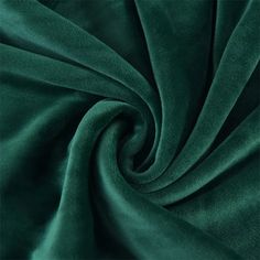 green velvet fabric with very thin folds