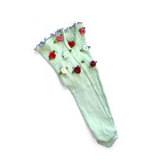 Super pretty and romantic stretchy lace socks in neutrals and pastels with fabric roses attached around the leg and ruffle cuff in contrasting color. Fits adult size 7-10. Rainbow Unicorn Birthday, Fabric Rose, Color Fits, Cozy Accessories, Briar Rose, Linen Romper, Lace Socks, Fabric Roses, Floral Knit