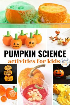 pumpkin science activities for kids that are fun to do with the kids and they will love them