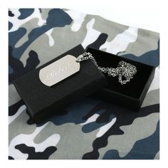 "GUARANTEED DELIVERY BEFORE CHRISTMAS! Personalized DOGTAG NECKLACE for Men Custom Engraved Dog Tag Name Pendant Military Veteran Necklaces Gifts for Him Dad Man Boys Boyfriend ▬ 𝗔𝗕𝗢𝗨𝗧 𝗨𝗦 ▬ PrecisionMemory aspires to create moments that last a lifetime with our personalized gifts for him & her. * Ships within 24 Hours. * Designed in Los Angeles, California. * Etsy Star Seller Order & Product Support. * Free 90 Day Returns & Exchanges. Please feel free to reach out to us with any questions. ▬ 𝗣𝗥𝗢𝗗𝗨𝗖𝗧 𝗜𝗡𝗙𝗢𝗥𝗠𝗔𝗧𝗜𝗢𝗡 ▬ Made of Premium 316L stainless steel, oxidation resistant, will never get tarnished or change color. Safe in water. Pendant size:5.0 x 3.0 cm / 2.0 x 1.18 inch. Chain: 22\" + 2 inches chain extender Available in Black, Silver or Gold. Suitable for both mal Dogtag Necklace, Tag Name, Engraved Dog Tags, Name Pendant, Personalised Gifts For Him, Chain Extenders, Necklace For Men, Men Boys, Dog Tag