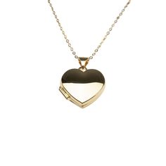 14k Heart Locket Necklace. Carry memories close with our 14k yellow gold heart locket that opens with a snap clasp to present two photos. Suspended from our signature 14k cable chain necklace, this beautiful heart locket can be engraved on the front for a personalized gift. We recommend 1 - 3 letters. Design your own engraving! Tap the button above to explore your own unique engraving options. Material: 14k Solid Gold. Dimensions: 20mm x 15mm Chain: 14k Cable Chain Elegant Gold Heart Keepsake Necklace, Elegant Gold Heart Necklace For Keepsake, Elegant Heart Medallion Necklace For Valentine's Day, Elegant Medallion Locket Necklace For Valentine's Day, Elegant Personalized Medallion Heart Necklace, Personalized Medallion Heart Necklace, 14k Gold Heart Pendant Locket For Anniversary, Elegant Open Heart Locket Necklace With Heart Charm, Gold Double Heart Keepsake Jewelry