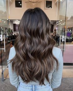 Neutral Highlights On Dark Hair, Baby Lights Dark Brown Hair, Latte Highlights On Dark Hair, Chocolate Bayalage Hair, Low Lights For Brown Hair Medium Length, Cool Brown Balayage On Black Hair, Cocoa Brown Balayage, Brown Sugar Brunette Balayage