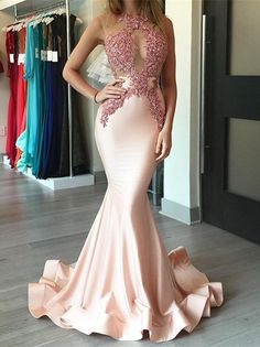 This Dress is fashionable for every occasion. the dress is made-to-order by professional tailors. You can choose from 50 colors, Regular sizes 2 to 16 and plus sizes 14w to 26W. Custom size is also available.. The product details: Color: Pink, Waistline: Natural Waist, Length: Long, Silhouette: Mermaid, Primary Fabric: Elastic Satin, Neckline: High-neck Pink Prom Dresses Mermaid, Pink Evening Dress, Pink Mermaid, Pink Prom Dress, Cheap Evening Dresses, Pink Prom, Pretty Prom Dresses, Lace Mermaid, Vestidos Prom