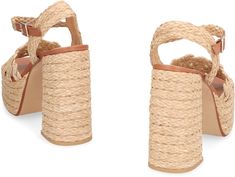 Adjustable ankle strap with bucklesquare toelineblock heelplatform: 5 cm100% raffiaComposition: 100% % Raffia Natural Heels With Buckle Closure, Straw Sandals With Block Heel In Natural Color, Natural Straw Sandals With Block Heel, Straw Sandals With Heel And Ankle Strap, Natural Straw Sandals With Stacked Heel, Natural Color Heels With Buckle Closure For Spring, Spring Natural Heels With Buckle Closure, Straw Sandals With Heel Strap And Block Heel, Straw Sandals With Wrapped Block Heel