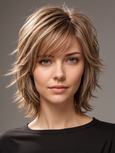 Feather Cut For Short Hair, Shaggy Haircut, Short Layered Bob, Haircuts For Medium Length Hair, Shaggy Short Hair, Layered Haircuts For Medium Hair, Short Shag Hairstyles, Shaggy Haircuts, Shag Haircuts