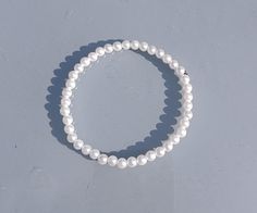 Pearl beaded bracelet Size: 8 in (Great for weddings) Pearl Beaded Bracelet, Bracelet Pearl, Bracelet Wedding, Bridal Bracelet, Wedding Bracelet, Bracelet Sizes, Pearl Bracelet, Pearl Beads, Beaded Bracelet