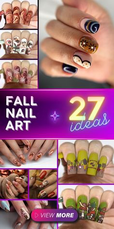 Elevate your style with fall nail art that reflects the beauty of autumn. Cute designs and ideas abound, from plaid patterns to minimalist and neutral styles. Whether you choose gel almond or gel short square, fall nail art can be adapted to any nail shape. Embrace fall trends with red, dark, or abstract designs. Autumn color combos and easy tutorials ensure that even simple fall nail art can make a statement Simple Fall Nail Art, Nail Shape Ideas, Whimsical Nail Art, Simple Fall Nail, Fall Nail Art Ideas, Whimsical Fall, Mushroom Magic, Brown Nail Polish, Orange Nail Polish