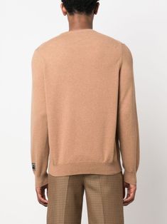 light brown cashmere-wool blend crew neck long sleeves logo patch at the sleeve ribbed trim straight hem This item is in size S and the color is Luxury Long Sleeve Sweater With Logo Detail, Luxury Long Sleeve Sweater With Logo, Winter Gucci Sweatshirt With Ribbed Cuffs, Gucci Winter Sweatshirt With Ribbed Cuffs, Gucci Sweatshirt With Ribbed Cuffs For Winter, Designer Brown Wool Sweater, Designer Long Sleeve Cashmere Sweater, Gucci Wool Crew Neck Sweater, Gucci Crew Neck Sweater With Ribbed Cuffs