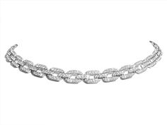 2.37CT T.W. Diamond Statement Necklace – HANIKEN JEWELERS NEW-YORK Luxury Diamond Choker For Formal Occasions, Diamond White Link Diamond Necklace, Luxury Silver Diamond Choker, Luxury Diamond Silver Choker, Dazzling Diamond Choker, Diamond Statement Necklace, Diamond Collar, Collar Choker, Diamond Choker