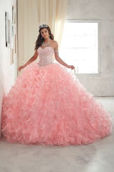 Iridescent Organza, Quinceanera Collection, Sweet 15 Dresses, Quinceñera Dresses, 15 Dresses Quinceanera, 2020 Style, Quinceanera Dresses Pink, Pretty Quinceanera Dresses, Quince Dress