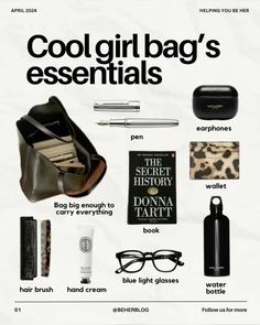 School Bags Aesthetic, Uni Bag Essentials, School Essentials Aesthetic, Aesthetic Bags For School, Uni Essentials