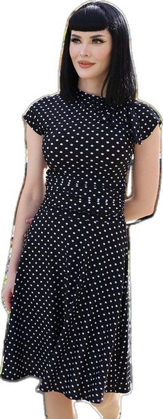 Fitted Retro Swiss Dot Dress, Summer Pinup Polka Dot Dress, Fitted Retro Polka Dot Vintage Dress, Pinup Polka Dot Party Dress, Polka Dot Sleeveless Pinup Dress, Bombshell Dress, Pin Up Style, Up Styles, Retro Dress