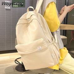 Shipping: Worldwide Express Shipping AvailableDelivery time: 🚚7-15Days Fast ShippingReturns: Fast refund,💯100% Money Back Guarantee.Brand Name: JULYCCINOOrigin: Mainland ChinaCN: HebeiMain Material: nylonLining Material: PolyesterBackpacks Type: SoftbackInterior: Cell Phone PocketInterior: Interior CompartmentInterior: Computer InterlayerHandle/Strap Type: Soft HandleExterior: Solid BagDecoration: BowDecoration: Criss-CrossDecoration: LetterDecoration: RuchedDecoration: RUFFLESClosure Type: zi Everyday Solid Canvas Backpack, Solid Color Everyday Canvas Backpack, Trendy Cream Canvas Bag For School, Large Capacity Cream Backpack For School, Large Capacity Solid Color Canvas Bag For School, Solid Large Capacity Canvas Bag For School, Trendy Beige Backpack For Back To School, Casual Yellow Backpack For Students, Canvas Student Bag