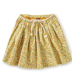 Beautiful Twirl Skirt In Gold/Yellow Floral Pattern. Size 8. Nwt. Playful Cotton Lined Skirt, Yellow Gathered Skirt Bottoms In Cotton, Yellow Cotton Gathered Skirt, Cute Yellow Skirt For Spring, Yellow Skirted Bottoms With Elastic Waistband, Yellow Gathered Skirt Bottoms, Yellow Gathered Cotton Skirt, Yellow Tiered Skirt With Elastic Waistband, Yellow Tiered Gathered Skirt