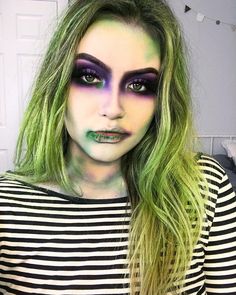 18.1k Followers, 640 Following, 408 Posts - See Instagram photos and videos from ali (@cakefacedali) Nem Halloween Makeup, Adult Halloween Makeup, Halloween Makeup Diy Easy, Zombie Make Up