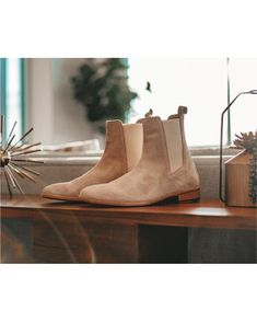 Chelsea Sand by Cinco Studio - Cinco Studio Beige Suede Snip Toe Boots, Beige Suede Chelsea Boots For Fall, Classic Beige Suede Boots, Suede Chelsea Boots With Round Toe, Fitted Suede Chelsea Boots With Round Toe, Classic Fitted Suede Chelsea Boots, Fitted Beige Suede Boots, Best Chelsea Boots, Sand Boots