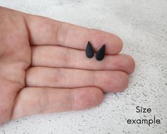 "These beautiful teardrop-shaped stud earrings are a must-have. You can wear these minimalist earrings to complete your everyday look. Add some minimal clean look with these earrings. They can also be a great gift as they are presented on a beautiful earrings card that says \"Keep it simple\". ➤LISTING INCLUDES: ➣ One pair of stud earrings of your color choice (choose from the drop-down menu) ➣ SIZE: 11x6 mm ➤MATERIAL: ☑ polymer clay ☑ Stainless Steel or Titanium Posts(choose from the drop-down Modern Hypoallergenic Teardrop Drop Earrings, Everyday Teardrop Hoop Earrings, Minimalist Long Drop Hypoallergenic Earrings, Minimalist Hypoallergenic Long Drop Earrings, Hypoallergenic Teardrop Pendant For Everyday Wear, Modern Hypoallergenic Teardrop Earrings, Everyday Hypoallergenic Teardrop Pendant, Modern Teardrop Earrings For Everyday, Minimalist Drop Teardrop Earrings As Gift