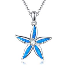 PRICES MAY VARY. Design: The design of this starfish necklace is inspired by the sea. From this necklace, you can feel the charm of marine life and dream about the beautiful beach. Material:Starfish Necklace:Made of 925 sterling silver, hypoallergenic, tarnish resistant,nickel-free,lead-free,cadmium-free,suitable for long-term wear,not contain any allergic element. Size:Starfish Necklace:0.75*0.14 inch(19* 3.65 mm),Packaging: 1x Starfish jewelry; 1 x polishing cloth and 1 x exquisite gift box. I Ocean Pendant, Starfish Jewelry, Ocean Necklace, Starfish Pendant, Starfish Necklace, Sterling Pendant, Elegant Gift, Marine Life, High Quality Jewelry