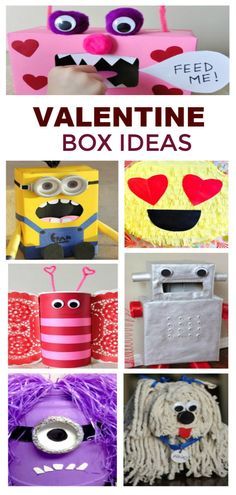 valentine's day box ideas for kids that are easy to make and great for the classroom