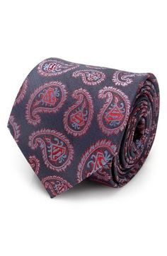 Superman logos swirl within a handsome paisley motif on this silk tie that makes anyone feel like a Man of Steel. 59" x 3" 100% silk Dry clean Imported Formal Patterned Paisley Suit And Tie Accessories, Formal Patterned Ties With Paisley Print, Paisley Motif, Superman Logo, Man Of Steel, Guys Be Like, Silk Ties, Floral Tie, Superman