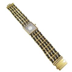 Chanel Mademoiselle Watch Wristwatch Leather 18KYG Ladies #L R.N.31606 68932 | eBay Elegant Evening Diamond Watch With Bracelet Strap, Yellow Gold Watch Accessories With Rectangular Dial For Evening, Yellow Gold Rectangular Evening Watches, Rectangular Yellow Gold Evening Watch, Evening Yellow Gold Rectangular Watches, Yellow Gold Watch With Round Dial For Evening, Timeless Evening Watch With Gold Clasp, Timeless Evening Diamond Watch With Bracelet Strap, Yellow Gold Watches With Gold Clasp For Evening