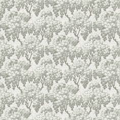 a white and gray wallpaper with trees on it