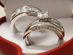 Hi buyers You are buying a Sterling Silver His & Hers Wedding Band Ring Set (Size 10), it's never been worn. Lot's of couples are buying silver wedding band sets, the raise of gold is costing you a pretty penny. The truth is that it dont matter what ring you get for each other, it's all about the love you have for each other. Please follow me, I will add more listings every week...Thanks Wedding Couple Rings With Vs Clarity And Round Cut, Silver Marquise Cut Jewelry For Marriage, Silver Marquise Cut Bridal Sets For Anniversary, Marquise Cut Silver Bridal Sets For Anniversary, Vs Clarity Bridal Ring Sets For Wedding, Silver Princess Cut Bridal Sets For Anniversary, Silver Emerald Cut Ring For Marriage, Silver Emerald Cut Marriage Ring, Silver Bridal Sets With Princess Cut For Gifts