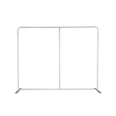 a white metal barricade against a white background