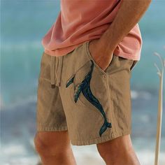 Season:Spring  Summer; Fabric:Cotton Blend; Gender:Men's; Style:Fashion,Casual; Occasion:Streetwear,Outdoor,Going out,Holiday; Fit Type:Regular Fit; Function:Comfort,Breathable; Waistline:Mid Waist; Pattern:Shark,Animal; Design:Elastic Waist,Drawstring,Print; Pants Type:Summer Shorts,Beach Shorts,Shorts; Fly Type:Elasticity,Drawstring; Front page:FF; Listing Date:01/19/2024; Hips:; Length:; Waist:; Fit US Size:; Fit UK Size:; Fit EU Size:; Pants Length:Short Leisure Shorts With Pockets For Beach Season, Leisure Bottoms With Pockets For Vacation, Vacation Leisure Bottoms With Pockets, Casual Beach Season Shorts For Outdoor, Casual Beach Season Outdoor Shorts, Outdoor Bottoms With Pockets For Beach Season, Drawstring Bottoms For Outdoor Beach Season, Drawstring Bottoms For Beach Season, Beach Season Drawstring Bottoms For Outdoor