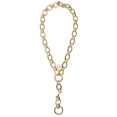 We love options, especially when it comes to layering up a neckmess. This version of our best-selling Chunky Link Chain can be worn in multiple styles and lengths - whatever you are feeling for the day! Need the 411 on how to style this chain? Check out our blog for more information. Wear four ways: Wear the full lengt Chunky Chain Metal Necklace For Layering, Chic Metal Chain Necklace With Cable Chain, Gold-tone Chain Necklace For Layering, Chunky Chain Lariat Necklace, Chic Metal Cable Chain Necklace, Everyday Link Chain Lariat Necklace, Everyday Jewelry With Chain Link Strap, Chic Toggle Chain Link Necklace, Trendy Chain Necklaces For Accessorizing