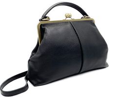 Elegant Everyday Bags With Hasp Closure, Elegant Everyday Bag With Hasp Closure, Elegant Bags With Hasp Closure For Everyday Use, Elegant Everyday Satchel With Hasp Closure, Daily Use Evening Satchel With Hasp Closure, Elegant Evening Bag With Hasp Closure For Everyday Use, Black Clutch Evening Bag With Handle Drop, Classic Evening Bag With Handle Drop For Everyday Use, Classic Black Evening Bag For Travel