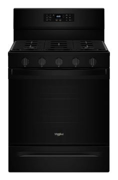 a black stove top oven on a white background