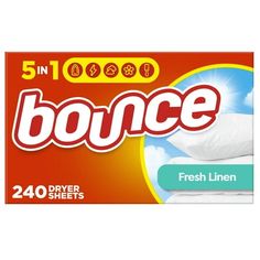 bounce fresh linen pillow protectors, 40 count each pack with free delivery box for $ 10