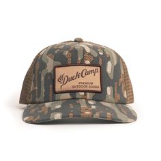 Mesh back trucker hat Snapback closure High quality headband that wicks sweat 5 panel construction Higher crown than traditional ball cap Comes with a flat bill, but pliable for customized fit Home In The Woods, Camo Trucker Hat, Flat Bill Hats, Hunting Hat, Camo Hats, Woodland Camo, Vertical Lines, Fishing Hat, Hats Snapback