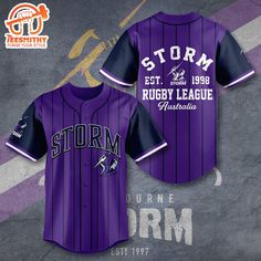 Melbourne Storm Baseball Jersey Gift For Fan The Baseball Jersey is a timeless emblem of sporty elegance. Crafted from premium materials, it harmonizes comfort with a touch of athletic flair. Its classic button-down design pays tribute to the rich heritage of baseball. With its distinctive team insignias and player numbers, it’s a symbol of team spirit and fandom. Whether you’re at the ballpark or out and about, the Baseball Jersey is a versatile choice for expressing your love for the game. Wit Aggie Baseball, Melbourne Storm, Blue Jays Baseball, Rangers Baseball, Willie Mays, American Sports, Rugby League, Kids On The Block, Hockey Jersey