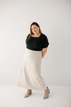 With the look of real denim but the feel of a quality knit, comfort is the key element in our exclusively designed Caroline skirt. The quick, pull-on style makes this skirt an effortless option for wherever your day might take you - running errands, making dinner, playing with the kids, or a quick trip to the coffee shop to grab your favorite latte. Soft, comfortable knit denim fabric Light Khaki 65% Cotton 30% Polyester 5% Spandex All Other Colors 70% Rayon 25% Polyester 5% Spandex Hand Wash Co Everyday Fall Lined Skirt, Everyday Cotton Skirt For Fall, Relaxed Knit Skirt For Fall, Casual Knit Skirt For Work, Everyday Lined Midi Skirt, Knit Relaxed Skirt For Fall, Fall Fitted Bottoms For Everyday, Everyday Midi Skirt For Fall, Everyday Fall Midi Skirt