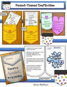 pocket - themed craftivitys for kids to make