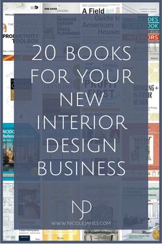 20 Go-To Interior Design Books for Students and Beginners — Nicole Janes Design Christmas Decor Office, Interior Decorator Business, Office Christmas Decor, Interior Design Business Plan, Guidebook Design, Books For Students, Interior Design Tools, Learn Interior Design, Interior Design Jobs