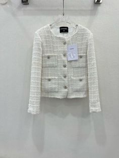 Runway 2023, 2023 Spring Fashion, White Tweed Jacket, Dior Dress, Outer Jacket, White Tweed, Jacket For Women, Long Sleeves Coats