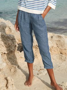 Loose Plain Linen Pants is fashionable and cheap, come to Justfashionnow to find out about the Clothing Linen Fashion Women Summer, Smart Clothing, Chino Pants Women, Button Pants, Womens Chinos, Nautical Dress, Printed Fashion, Cruise Outfits, Pants Blue