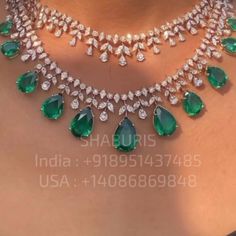 Emerald necklace Pure Silver jewelry Indian ,diamond Necklace-SHABURIS Luxury Hand Set Emerald Diamond Necklace, Luxury Hand-set Emerald Diamond Necklace, Luxury Hand Set Diamond Emerald Necklace, Luxury Emerald Diamond Cut Necklace, Luxury Green Diamond Necklace With Single Cut Diamonds, Emerald Pendant Diamond Necklace For Wedding, Luxury Green Diamond Cut Necklace, Formal Emerald Necklaces With Single Cut Diamonds, Exquisite Emerald Necklace With Brilliant Cut Diamond