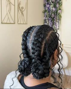 #godessbraids #cornrows #protectivestyles 3 Cornrow Braids Black Women, Curly Cornrow Hairstyles, French Braid Black Women, Cornrows For School, Goddess Cornrows Buns, Simple Braided Hairstyles Black Women, Butterfly Cornrows, Butterfly Feed In Braids, Cornrow With Curls