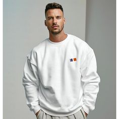 Season:Spring   Fall; Fabric:100% Cotton; Sleeve Length:Long Sleeve; Look After Me:Wet and Dry Cleaning,Washable; Gender:Men's; Style:Daily,Fashion,Casual; Elasticity:Micro-elastic; Tops Type:Sweatshirts; Occasion:Holiday,Vacation,Streetwear; Age Group:Adults; Fit Type:Regular Fit; Pattern:Graphic; Design:Print; Neckline:Crew Neck; Brand:Ador; Sports Clothing Sub Category:Pullover,Sweatshirt; Front page:FF; Listing Date:01/11/2024; Production mode:External procurement; Bust:; Length:; Shoulder W Tuxedo Shirt Men, Womens Basic Tops, Mens Outdoor Jackets, Basic Fashion, Graduation Outfits, White Clothing, Comfort Colors Sweatshirt, Basic Hoodie, Linen Shirt Men