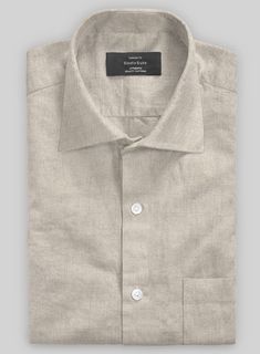 Get ready to embrace summer vibes with our Washed Dark Beige Linen Shirt. Made from breathable linen, this stylish shirt keeps you cool and looking fabulous in a calming beige hue.    Whether lounging by the beach, strolling through the city, or sipping cocktails on a patio,  this shirt is the perfect vacation wardrobe essential for those days when you want to look effortlessly trendy.   Made according to your measurements for the special you.  Pamper yourself, get this shirt made exclusively for you now! Beige Linen Shirt, Vacation Wardrobe, By The Beach, Dark Beige, Stylish Shirt, Wool Suit, Suit Shop, Double Breasted Suit, Stylish Shirts