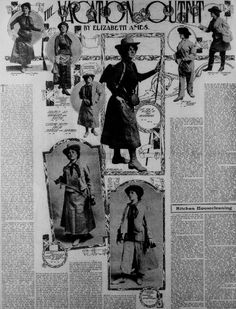 an old newspaper article with pictures of people