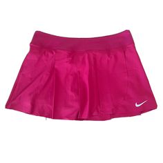 NEW Women's Nike Court Power Premier Pink Fuscia Tennis Skirt Skort Sz Large Netball Outfits, Nike Skort, Account Aesthetic, Clothing Coquette, Nike Tennis Skirt, Womens Sportswear, Tennis Clothing, Pink Tennis, Cheer Camp