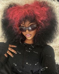 Black Goth Girl, Afro Goth, Bohemian Braids, Goth Hair, Punk Hair, Black Goth, Alt Girl, Afro Punk, Hair Reference