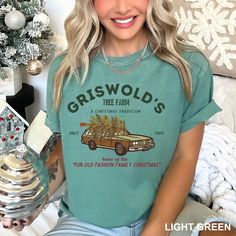 Introducing our Comfort Colors Griswold & C Christmas Tradition T-Shirt - a must-have addition to your holiday wardrobe! This graphic Christmas tee captures the festive spirit of the season with a delightful design showcasing the iconic Griswold family. Made from soft, high-quality fabric, this Christmas tee guarantees all-day comfort while spreading the holiday cheer. Whether you're attending a Christmas party or looking for the perfect Christmas gift, this holiday t-shirt is the ideal choice. Graphic Christmas, Griswold Family, Griswold Christmas, Christmas Tradition, Holiday Wardrobe, Christmas Tees, Perfect Christmas Gifts, Showcase Design, Perfect Christmas