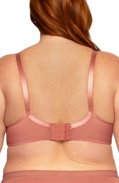 Enjoy smooth, seamless lift and support in this everyday bra designed with unpadded, opaque cups that contour to your natural shape. This full-coverage style features front-adjusting straps to easily customize the fit. 88% nylon, 12% spandex Hand wash, line dry Imported Black Owned/Founded Full Coverage Nursing Bra With Padded Cups, Solid Full Coverage Nursing Bra With Padded Cups, Adjustable Nylon Bra, Full Cup Nylon Bra With Medium Bust Support, Stretch Nursing Bra With Moderate Back Coverage, Moderate Back Coverage Push-up Bra, Full Coverage Stretch Bra With Moderate Back, Full Coverage Stretch Nursing Bra, Push-up Shapewear Bra With Adjustable Straps